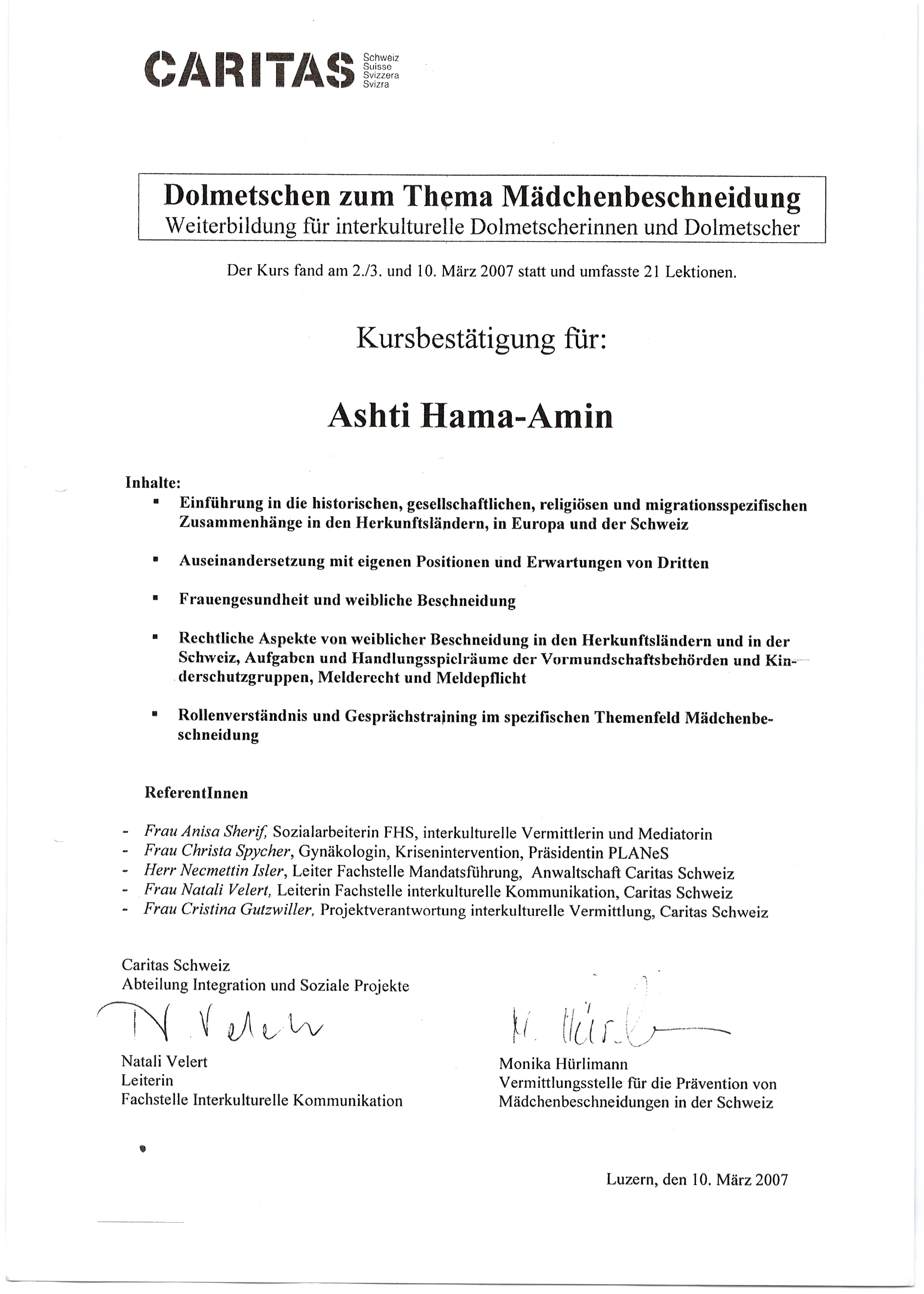 Caritas Dolmetschen 1